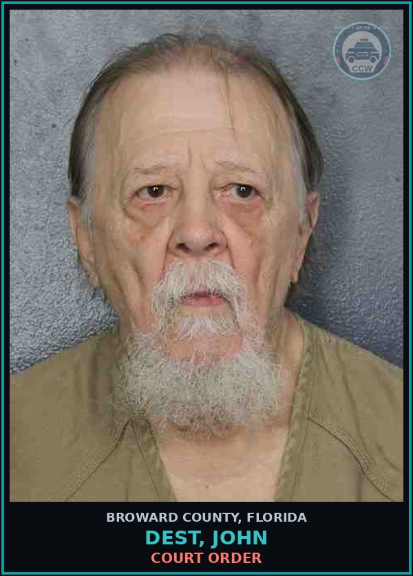 Booking mugshot of DEST, JOHN in Broward County