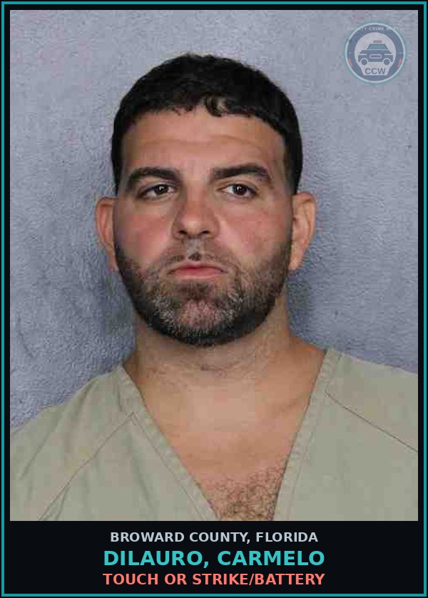 Booking mugshot of DILAURO, CARMELO in Broward County
