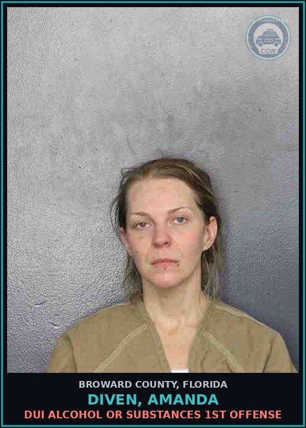 Booking mugshot of DIVEN, AMANDA in Broward County