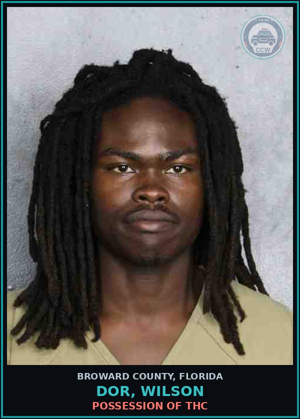 Booking mugshot of DOR, WILSON in Broward County