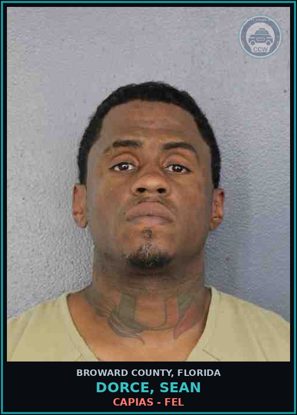Booking mugshot of DORCE, SEAN in Broward County