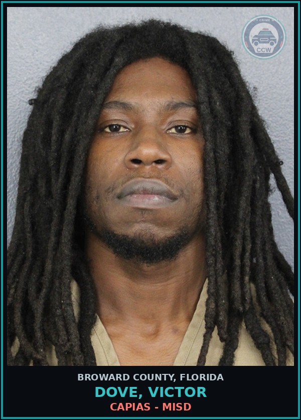 Booking mugshot of DOVE, VICTOR in Broward County