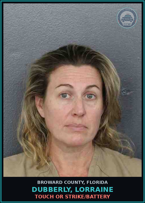 Booking mugshot of DUBBERLY, LORRAINE in Broward County