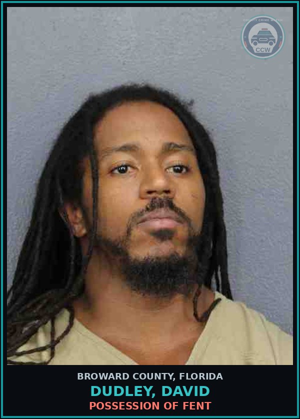 Booking mugshot of DUDLEY, DAVID in Broward County