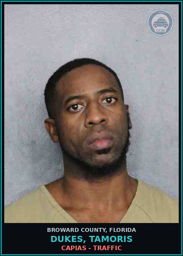 Booking mugshot of DUKES, TAMORIS in Broward County