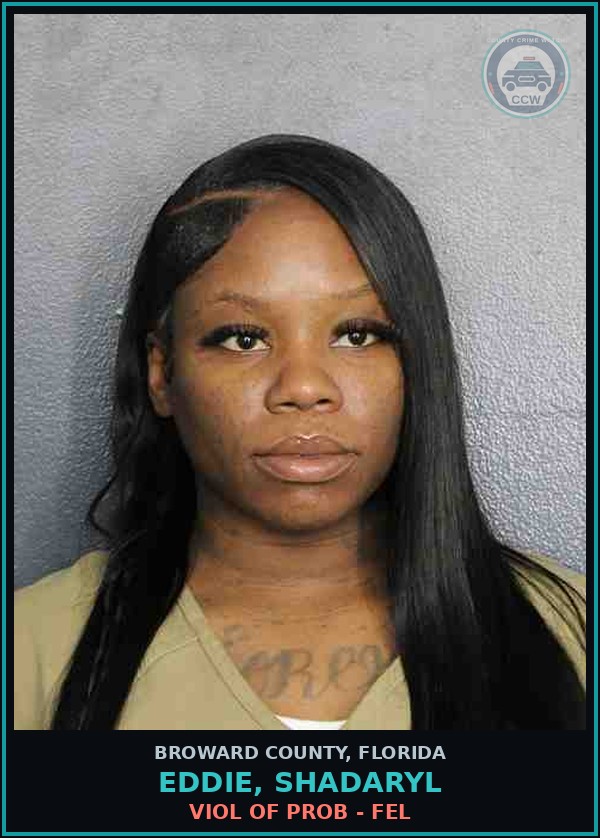 Booking mugshot of EDDIE, SHADARYL in Broward County
