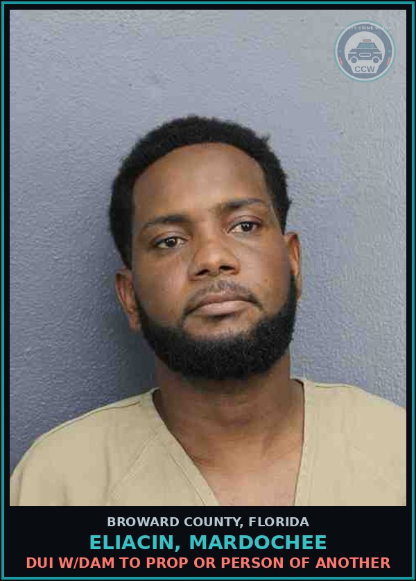 Booking mugshot of ELIACIN, MARDOCHEE in Broward County