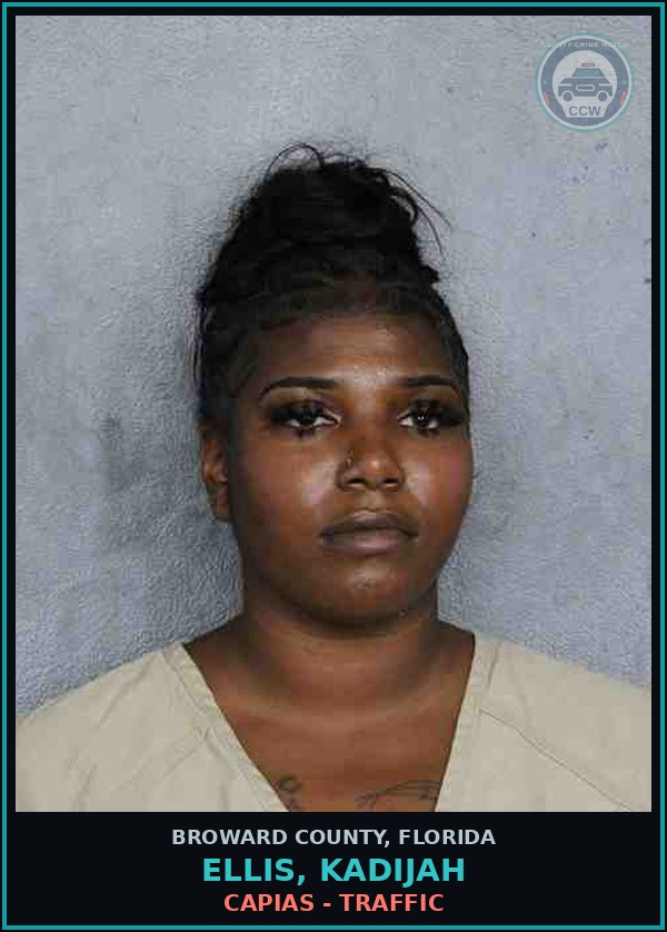 Booking mugshot of ELLIS, KADIJAH in Broward County