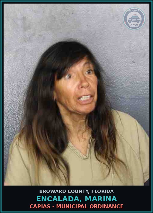 Booking mugshot of ENCALADA, MARINA in Broward County