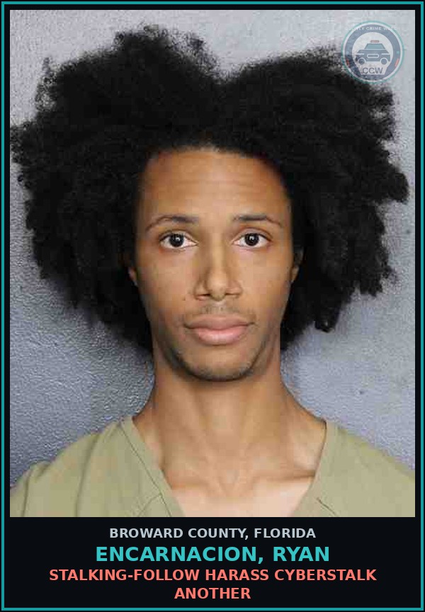 Booking mugshot of ENCARNACION, RYAN in Broward County