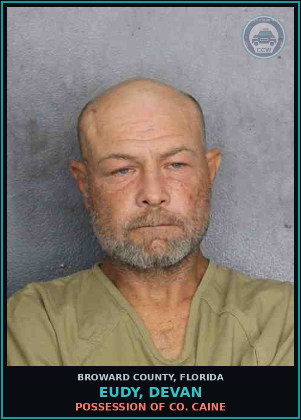 Booking mugshot of EUDY, DEVAN in Broward County