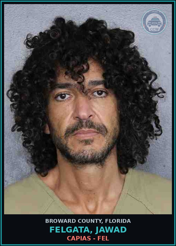Booking mugshot of FELGATA, JAWAD in Broward County