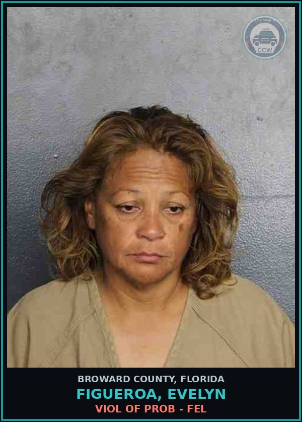 Booking mugshot of FIGUEROA, EVELYN in Broward County
