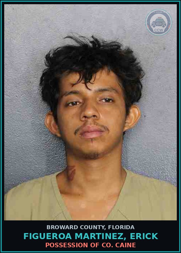 Booking mugshot of FIGUEROA MARTINEZ, ERICK in Broward County
