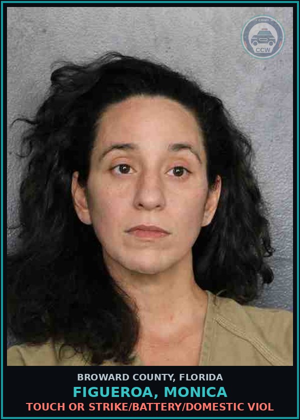 Booking mugshot of FIGUEROA, MONICA in Broward County