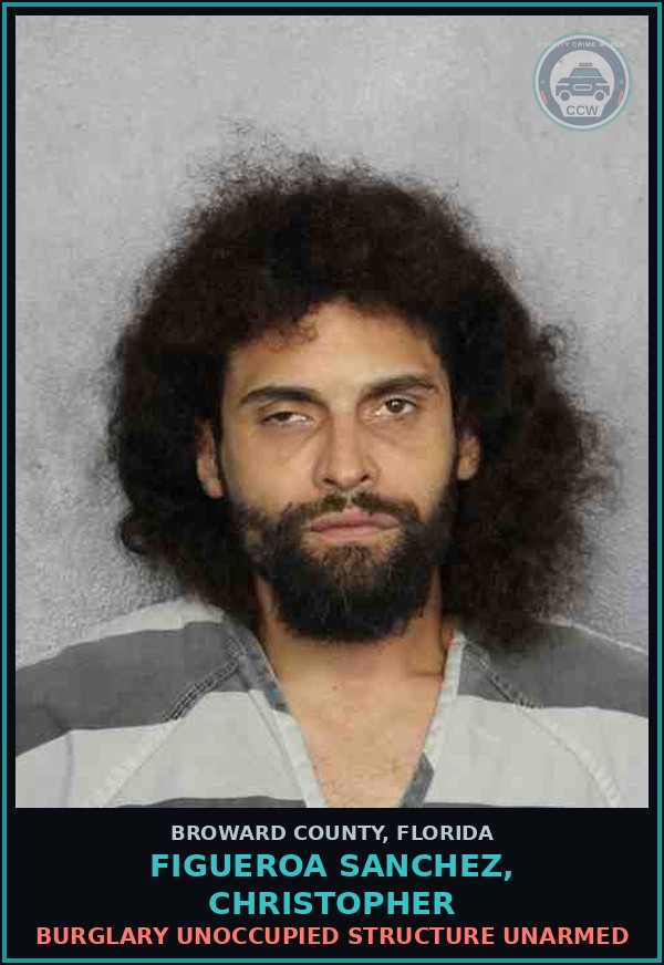 Booking mugshot of FIGUEROA SANCHEZ, CHRISTOPHER in Broward County