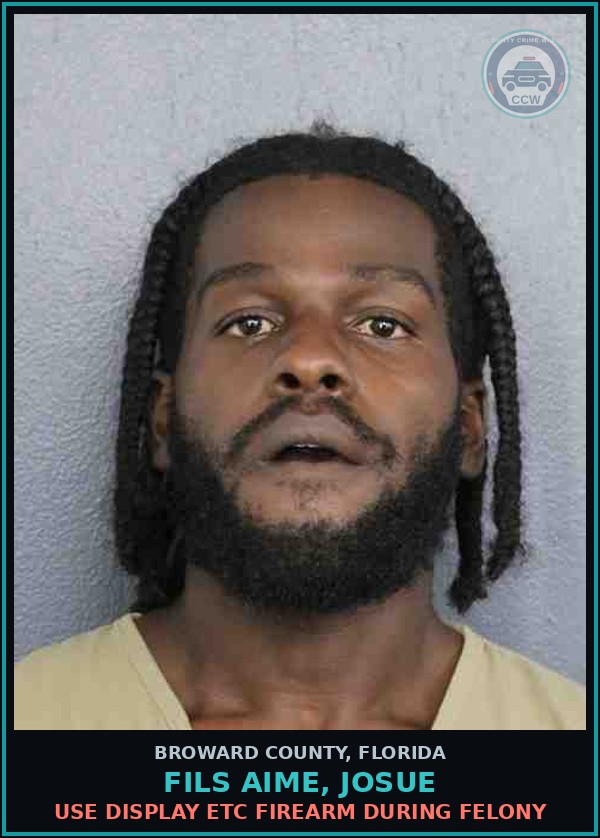 Booking mugshot of FILS AIME, JOSUE in Broward County