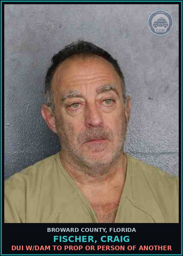 Booking mugshot of FISCHER, CRAIG in Broward County