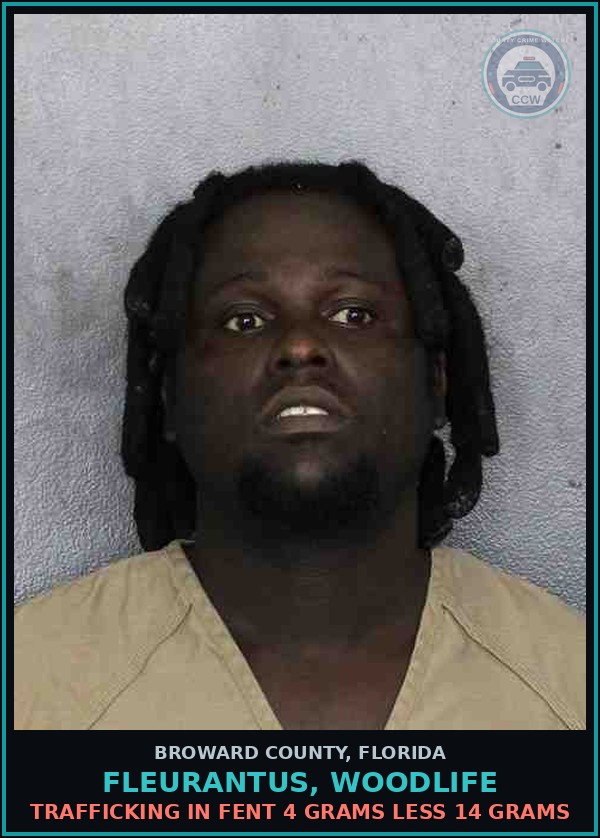 Booking mugshot of FLEURANTUS, WOODLIFE in Broward County