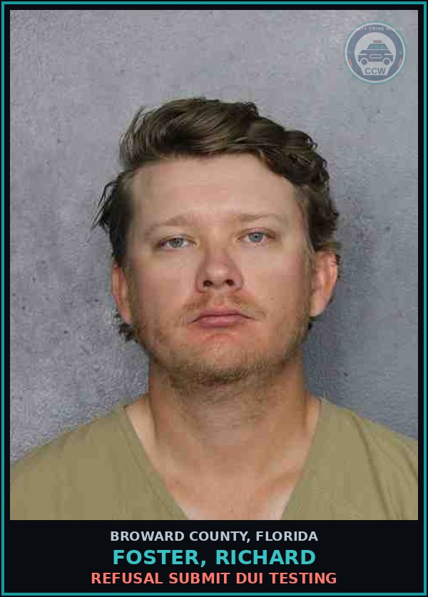 Booking mugshot of FOSTER, RICHARD in Broward County