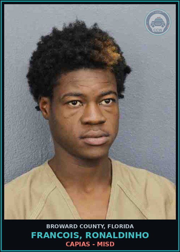 Booking mugshot of FRANCOIS, RONALDINHO in Broward County