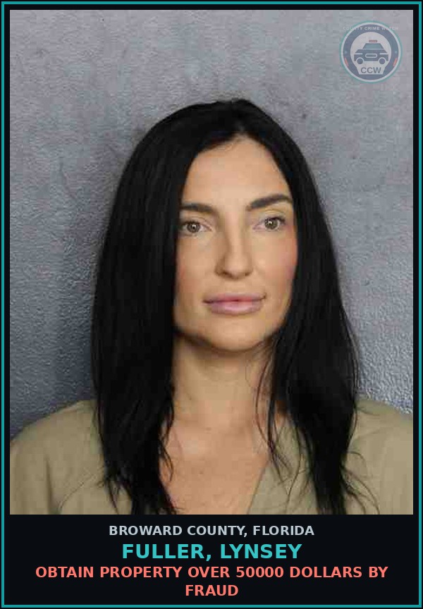 Booking mugshot of FULLER, LYNSEY in Broward County