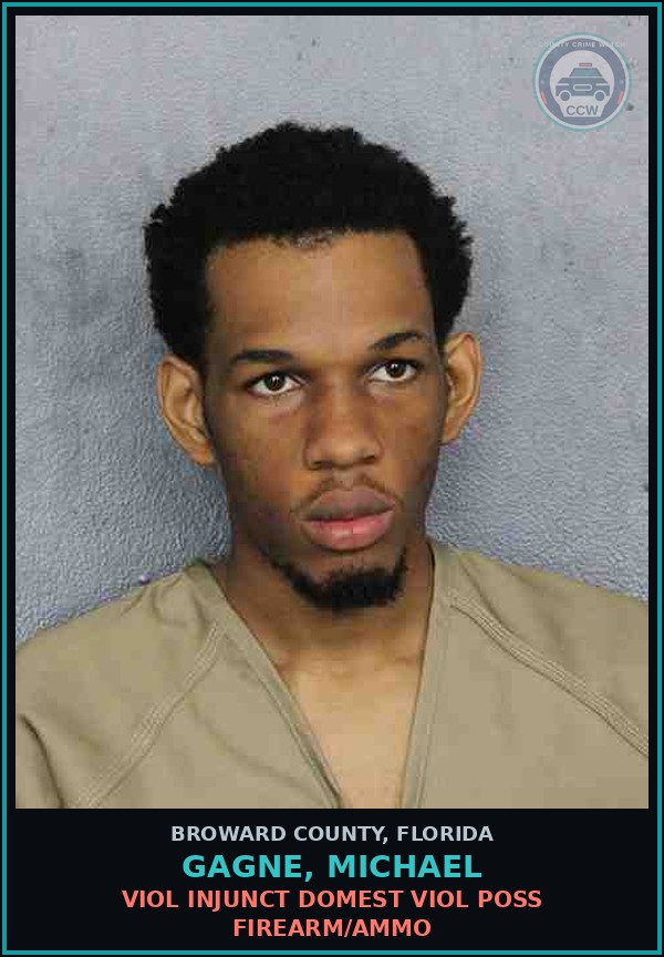 Booking mugshot of GAGNE, MICHAEL in Broward County