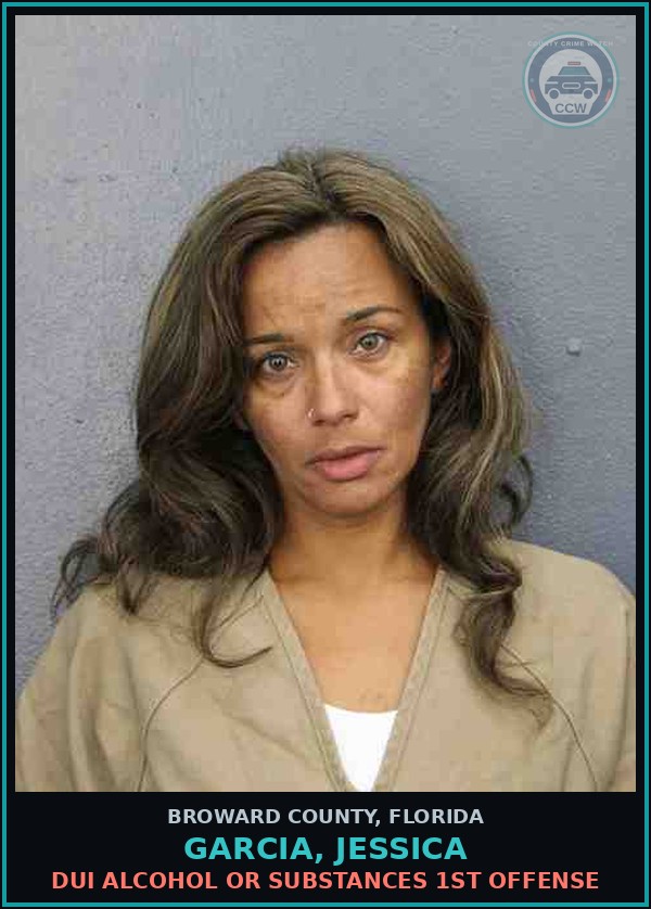Booking mugshot of GARCIA, JESSICA in Broward County