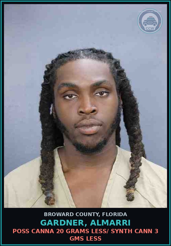 Booking mugshot of GARDNER, ALMARRI in Broward County