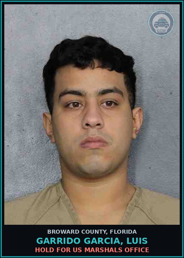 Booking mugshot of GARRIDO GARCIA, LUIS in Broward County