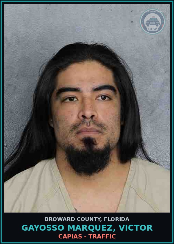 Booking mugshot of GAYOSSO MARQUEZ, VICTOR in Broward County