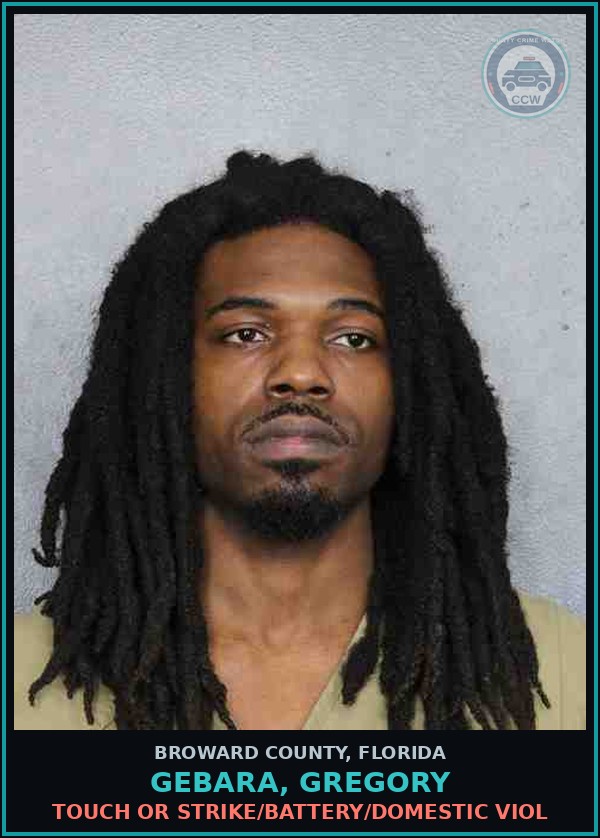 Booking mugshot of GEBARA, GREGORY in Broward County