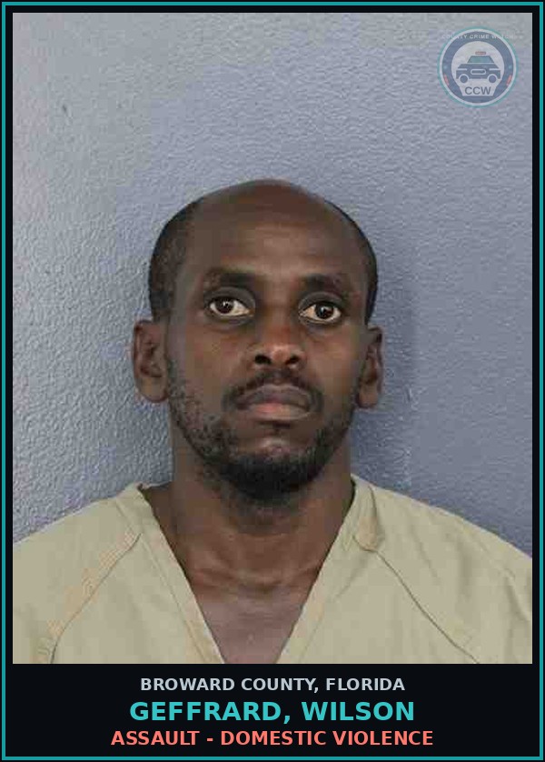 Booking mugshot of GEFFRARD, WILSON in Broward County