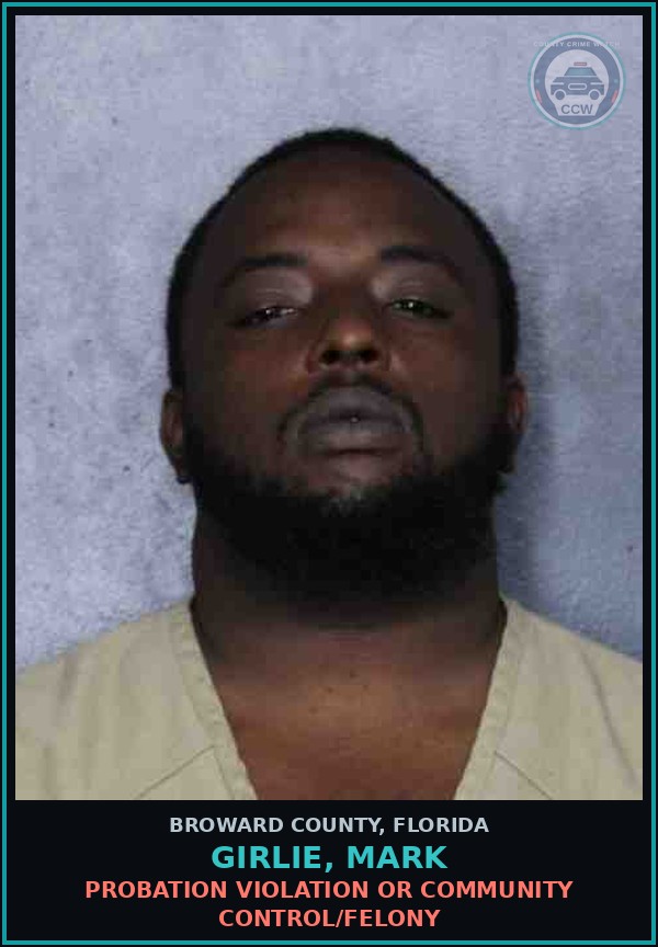 Booking mugshot of GIRLIE, MARK in Broward County