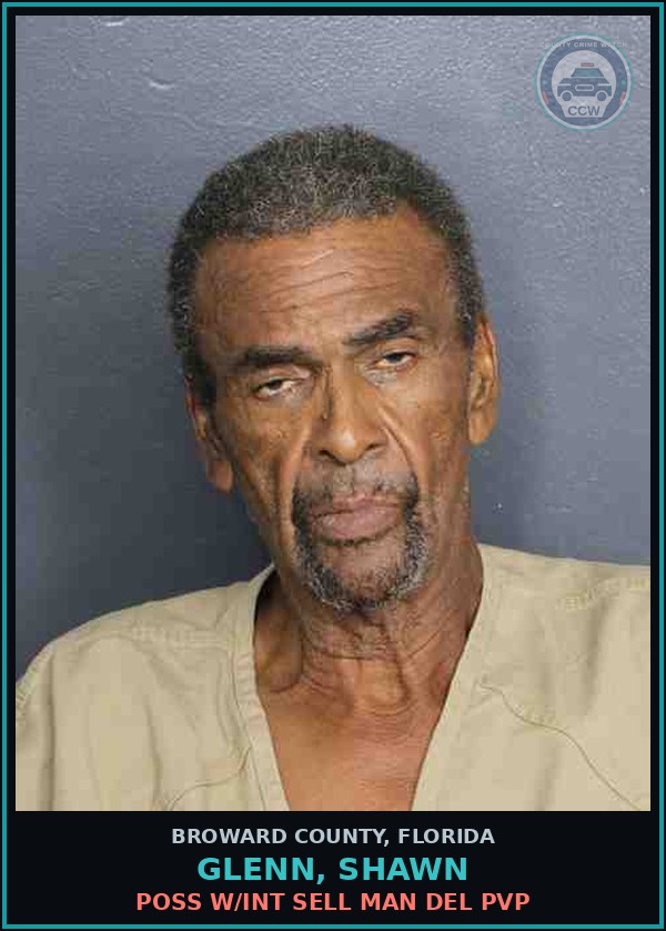 Booking mugshot of GLENN, SHAWN in Broward County