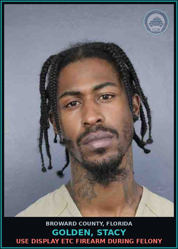 Booking mugshot of GOLDEN, STACY in Broward County