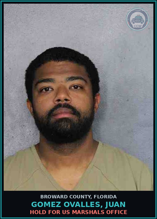 Booking mugshot of GOMEZ OVALLES, JUAN in Broward County