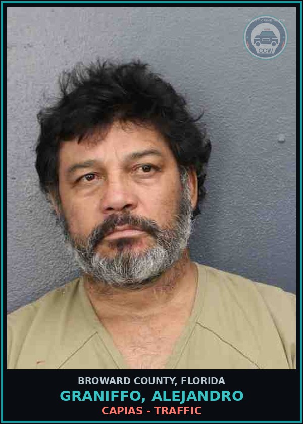 Booking mugshot of GRANIFFO, ALEJANDRO in Broward County