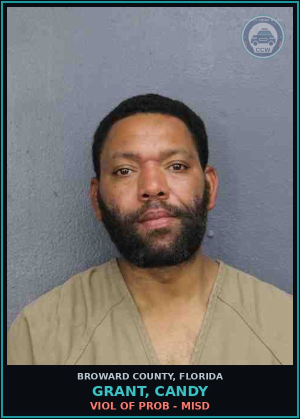 Booking mugshot of GRANT, CANDY in Broward County