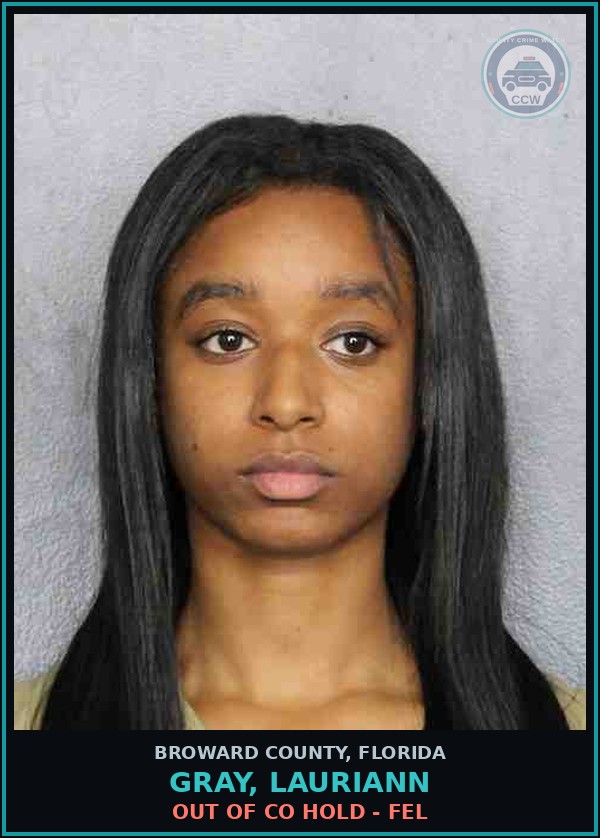 Booking mugshot of GRAY, LAURIANN in Broward County
