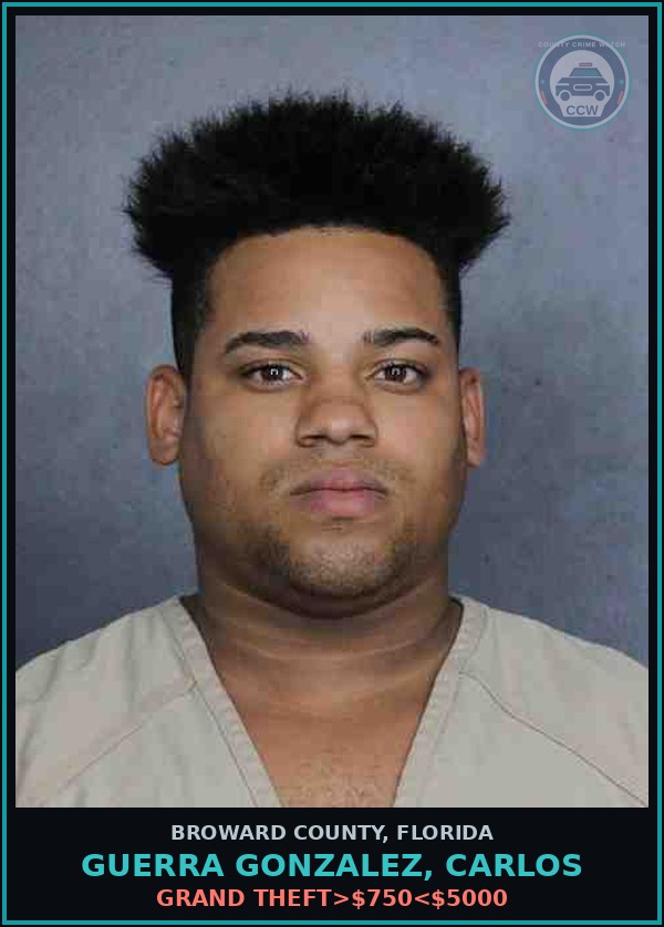Booking mugshot of GUERRA GONZALEZ, CARLOS in Broward County