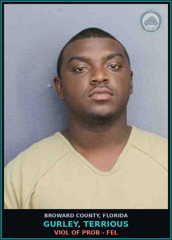 Booking mugshot of GURLEY, TERRIOUS in Broward County