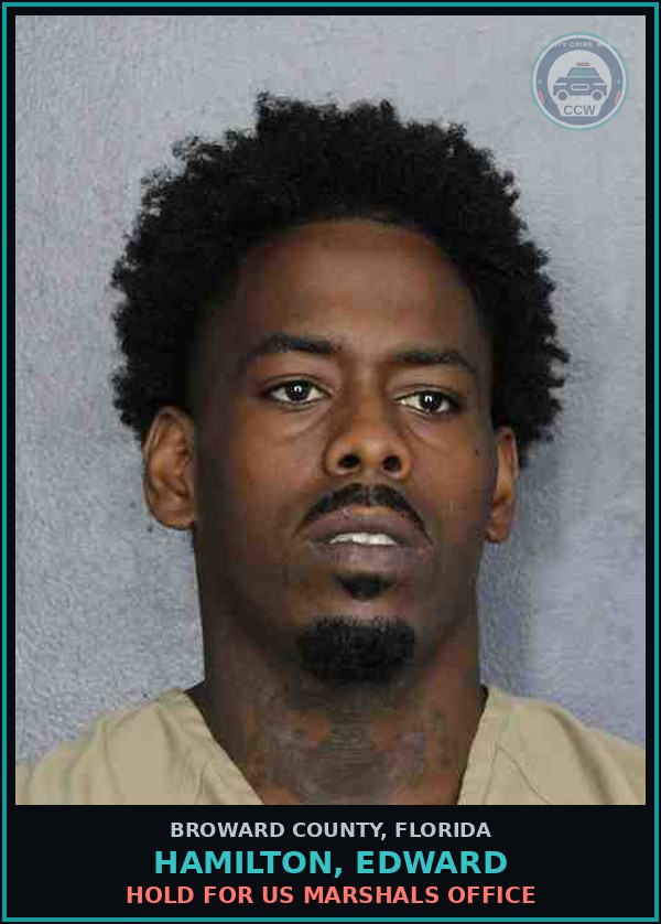 Booking mugshot of HAMILTON, EDWARD in Broward County