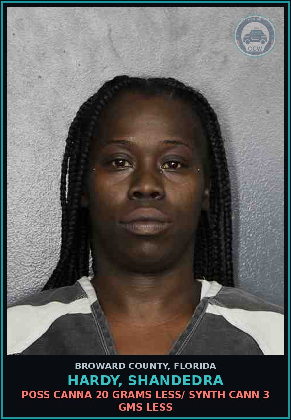 Booking mugshot of HARDY, SHANDEDRA in Broward County