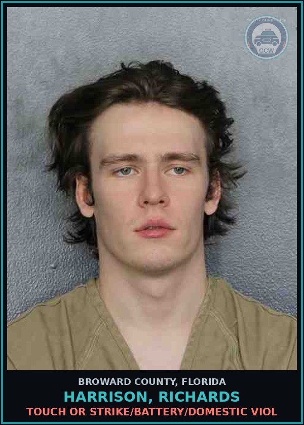 Booking mugshot of HARRISON, RICHARDS in Broward County