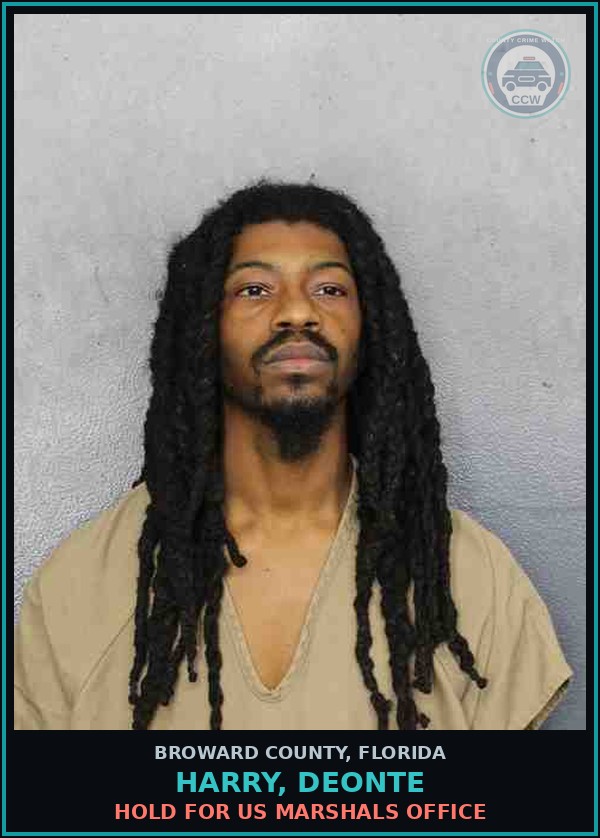 Booking mugshot of HARRY, DEONTE in Broward County