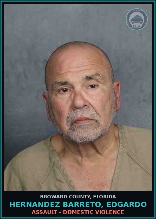 Booking mugshot of HERNANDEZ BARRETO, EDGARDO in Broward County