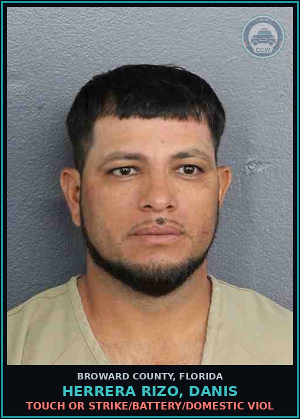 Booking mugshot of HERRERA RIZO, DANIS in Broward County