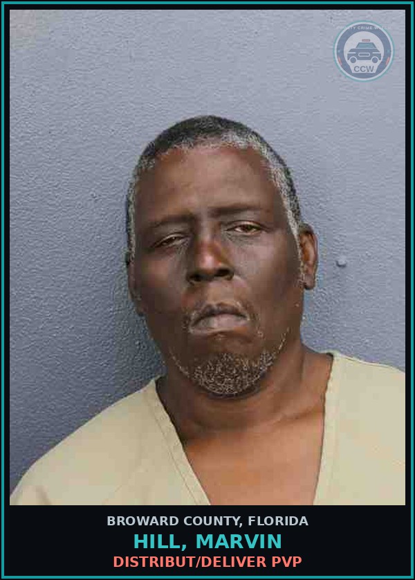 Booking mugshot of HILL, MARVIN in Broward County