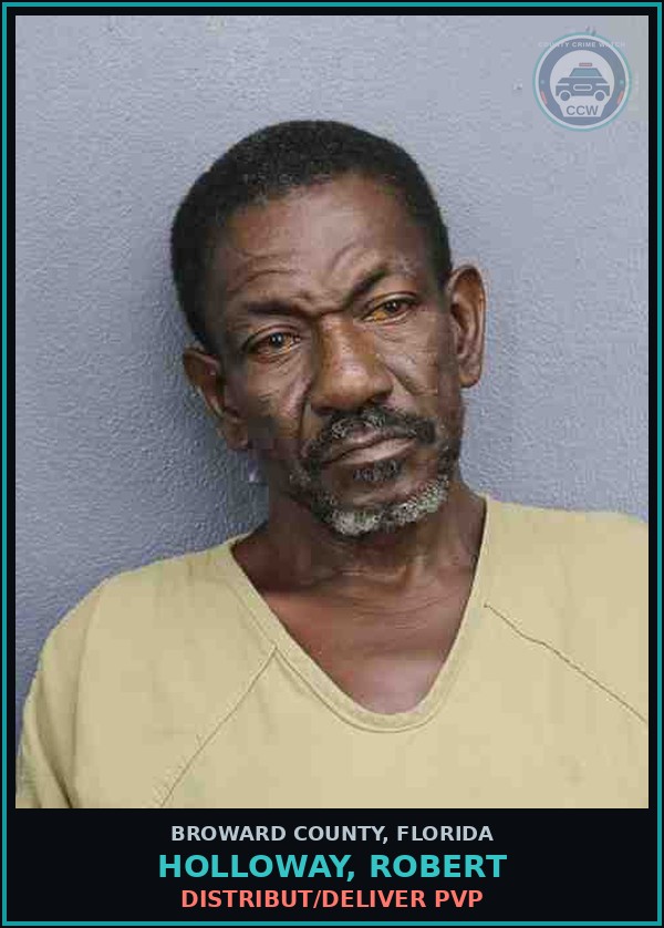 Booking mugshot of HOLLOWAY, ROBERT in Broward County